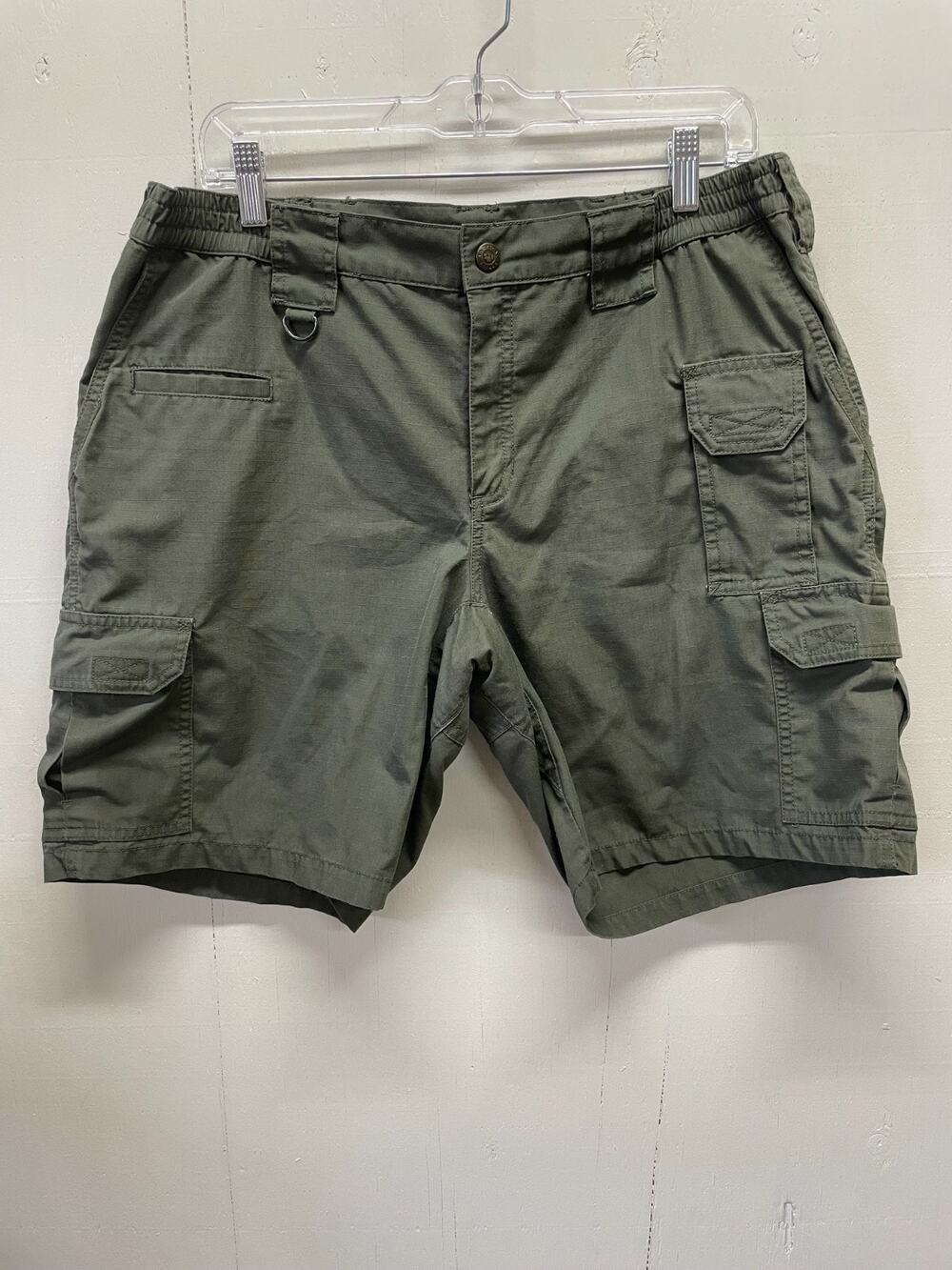 5.11 Women's Tactical Cargo Shorts Multiple Utility Pockets Size 14 olive Green